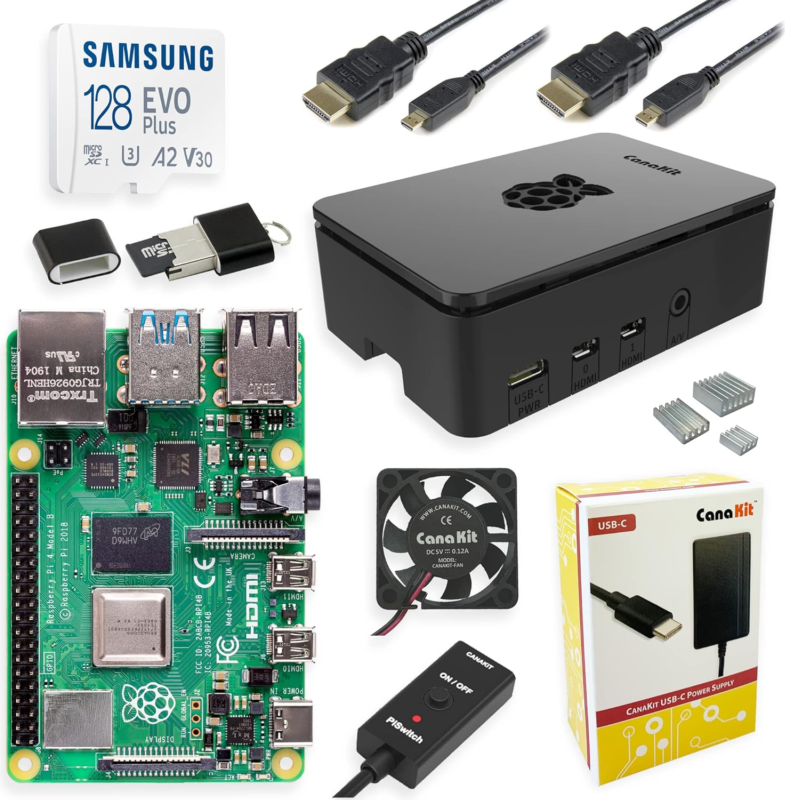 Raspberry 4 Arm Raspberry Pi 4 8GB Extreme Kit