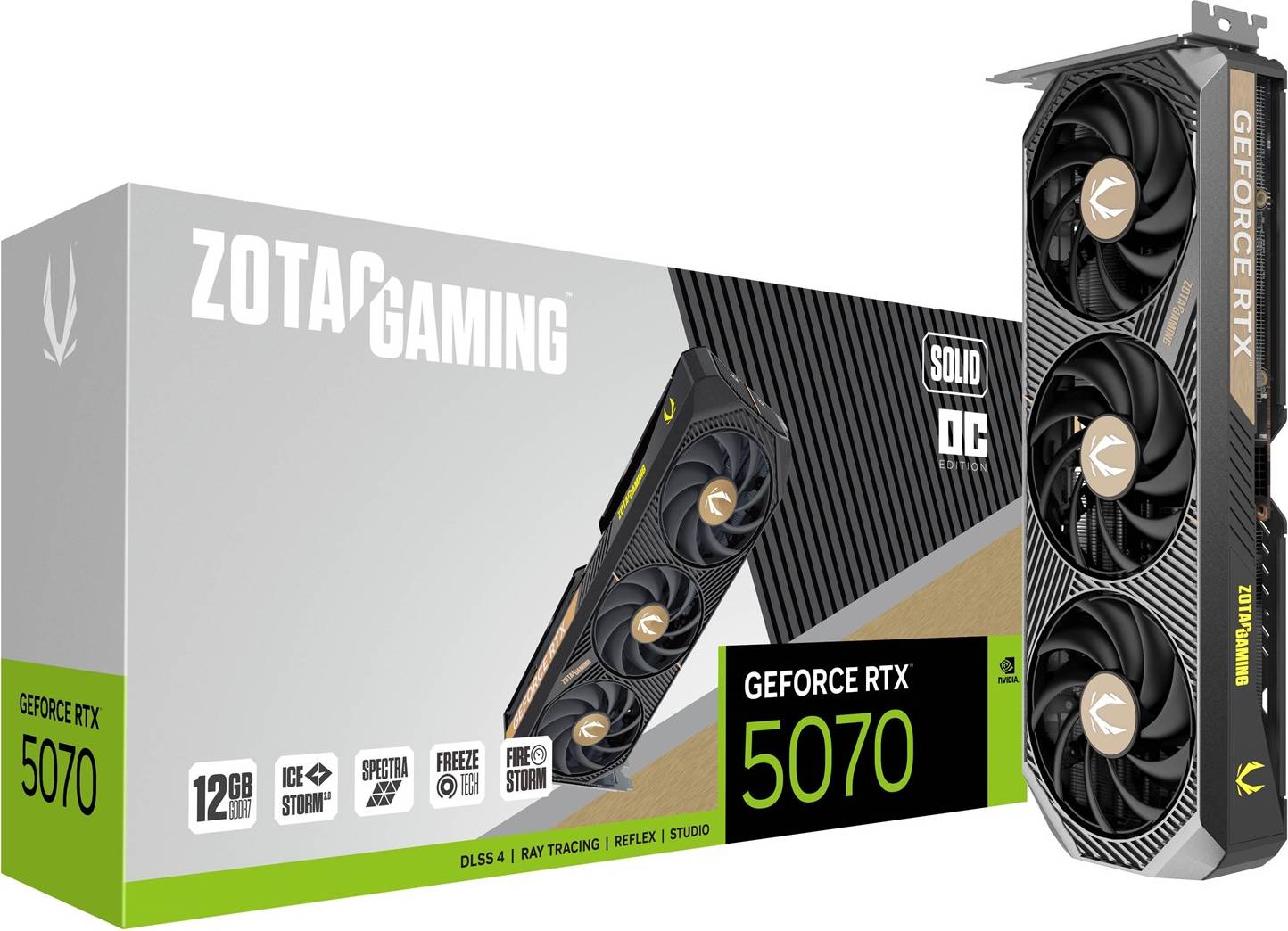 Rtx graphics card Zotac Geforce Rtx 5070 Solid Oc Gaming Graphics Card