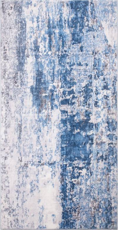 OHS Abstract Flat Rug 80 x 150 - Navy Blue cm