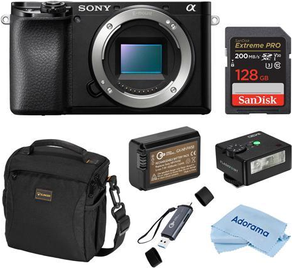 Sony a6100 Sony Alpha A6100 Mirrorless Camera Bundle with Essentials Kit