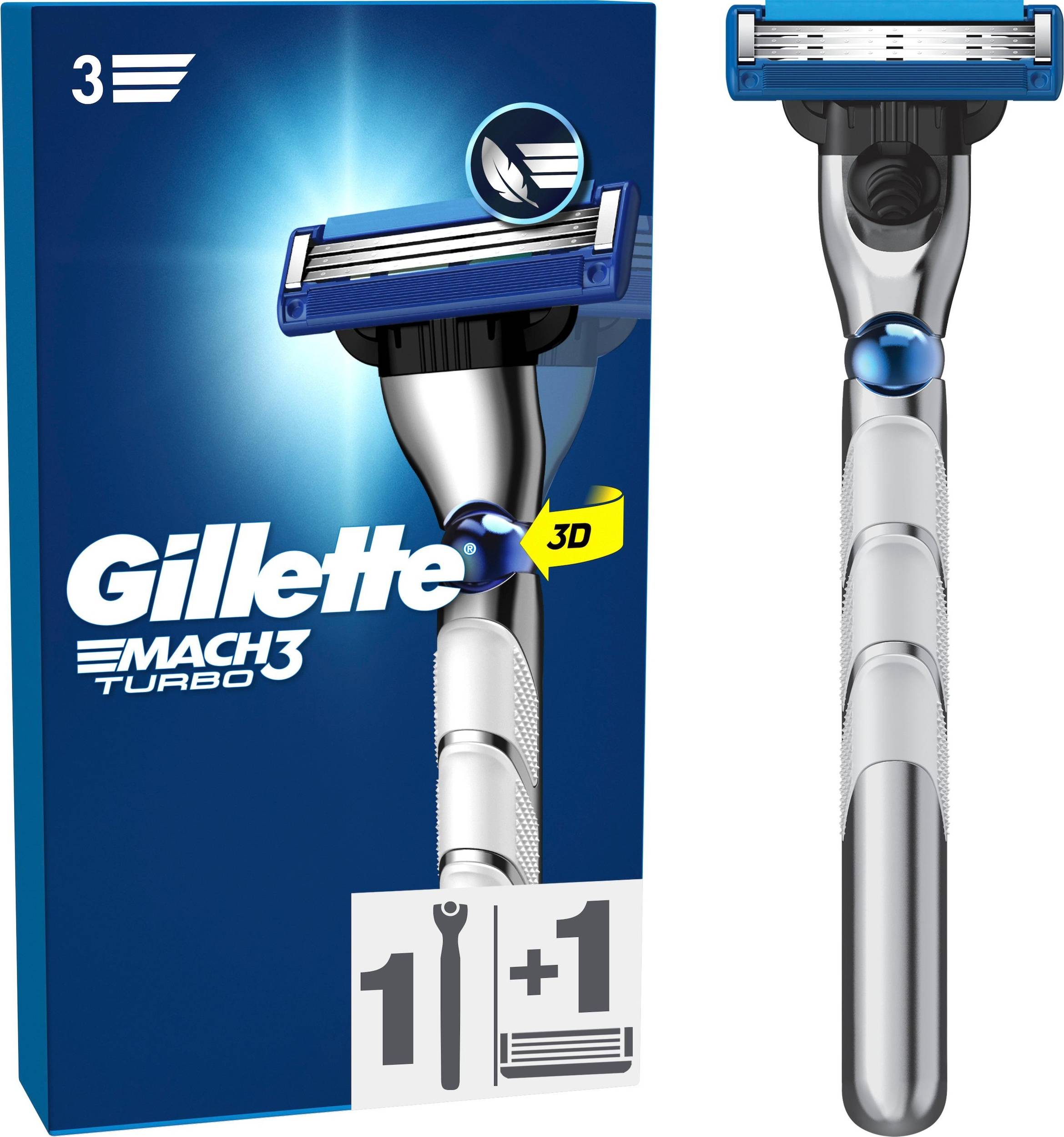 Barberblade gillette mach3 Gillette Mach3 Turbo 3D Razor