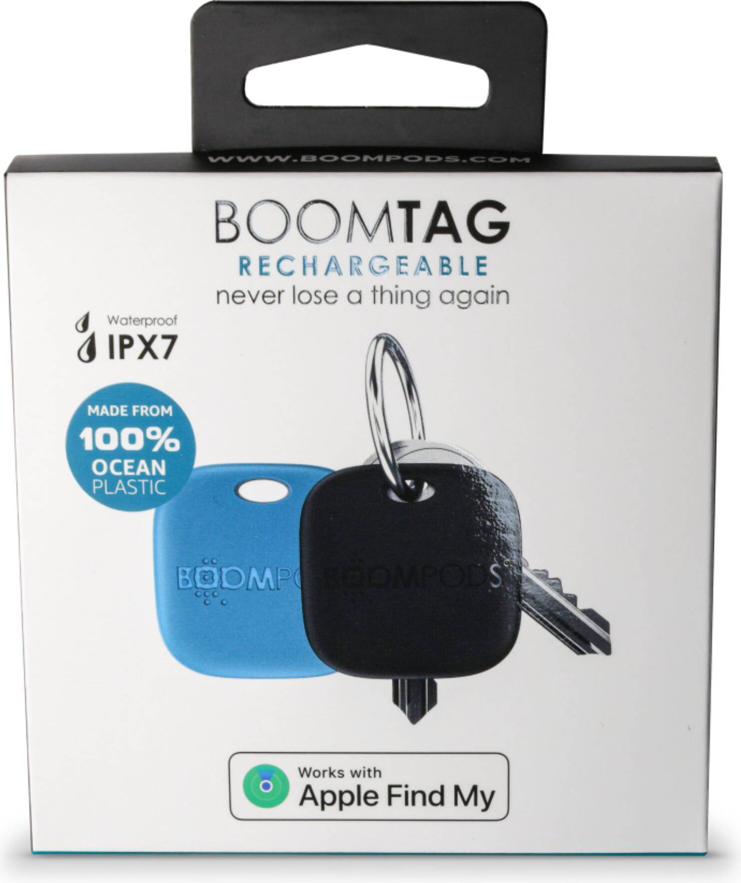 Pack 2 Airtag Keychains Boomtag Model