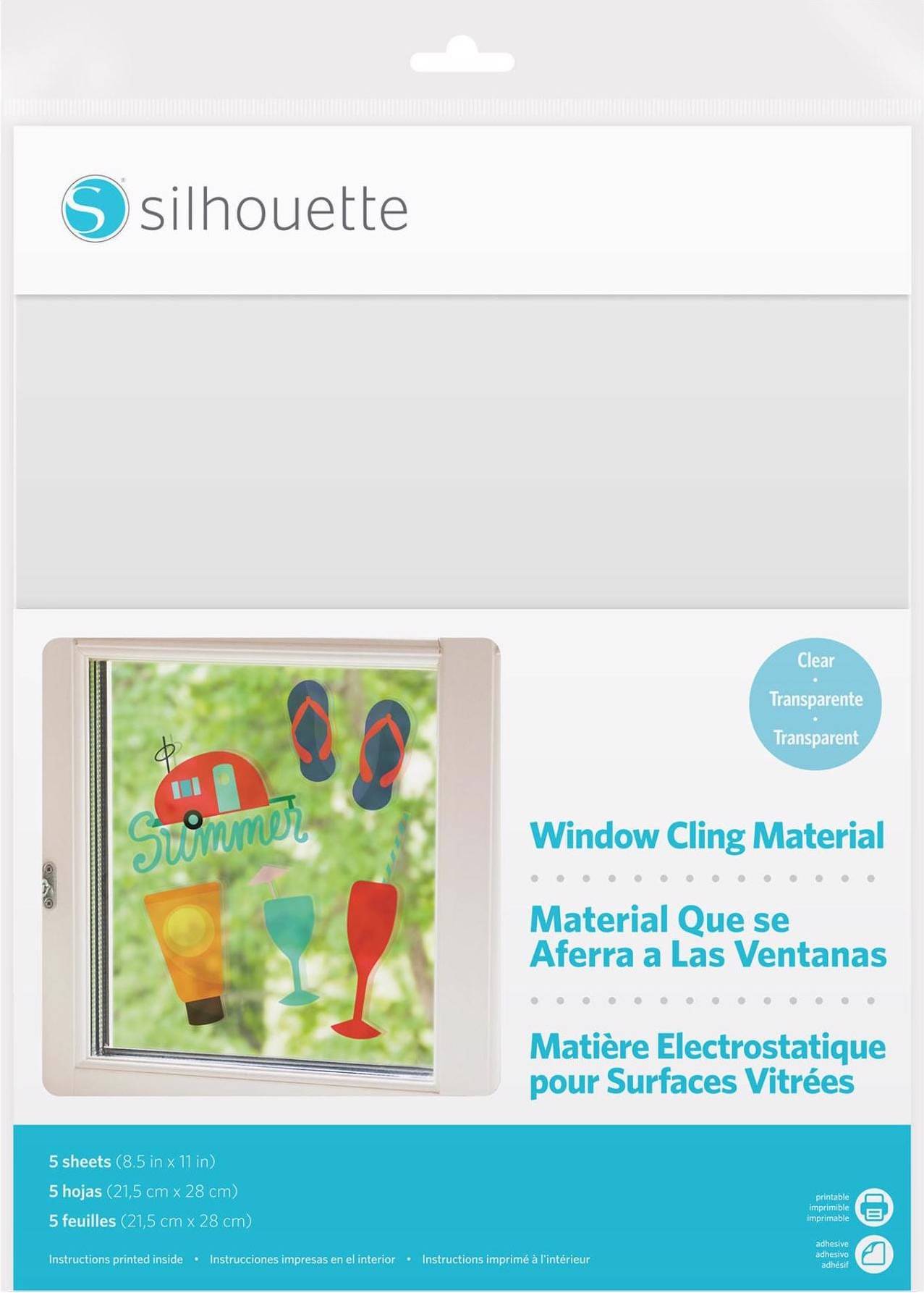 Printable Window Cling Material - Clear