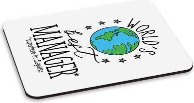 Gift Base World's Best Manager PC Computer Mouse Mat Pad