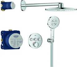 Grohe Grohtherm Smartcontrol Rear Fed Concealed Dual Outlet Shower System