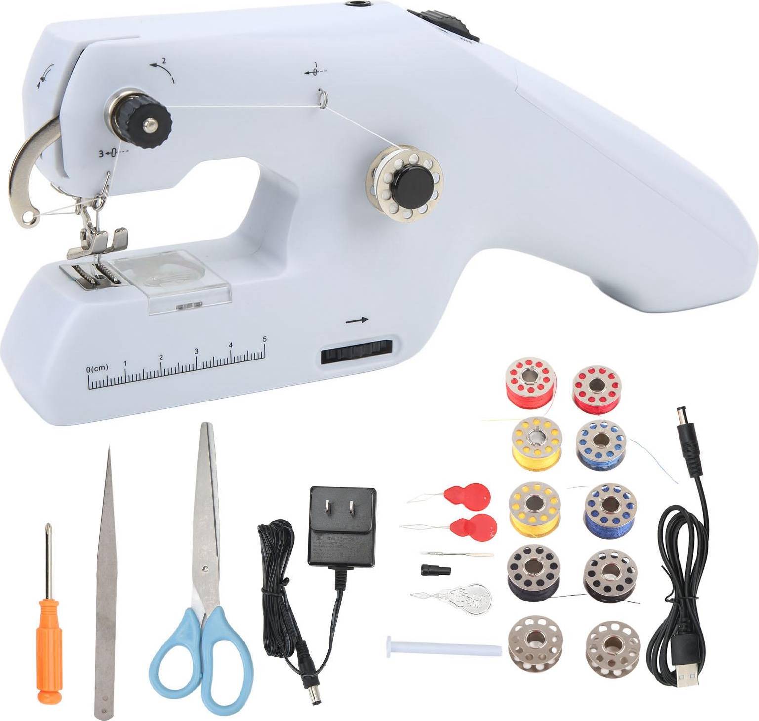 Goolrc Handheld Sewing Machine Portable Electric Dual Line