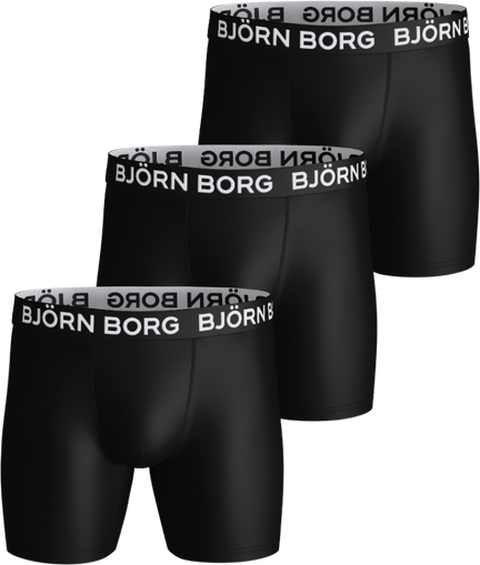 Björn Borg Microfiber Boxers 3-pack - Sort