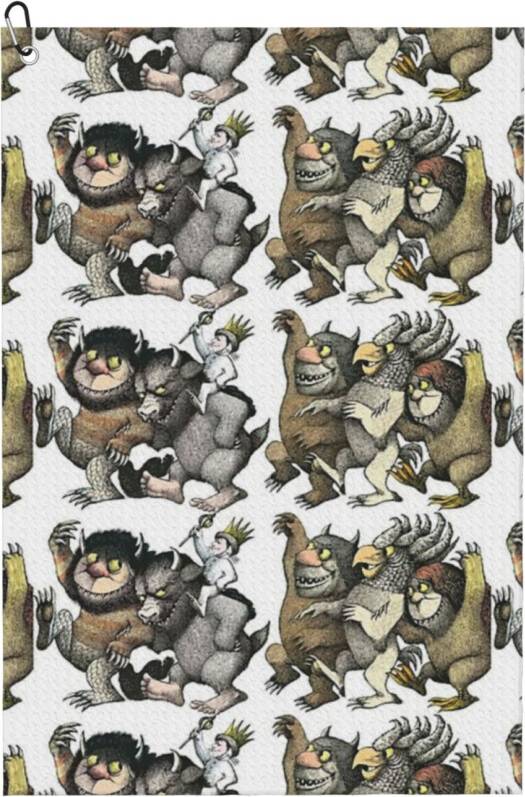 WHIBOS Wild Things Romp Graphic 9220 Golf Towel