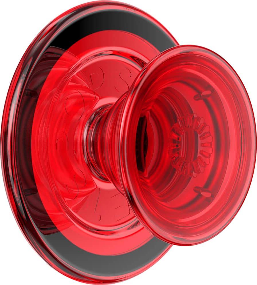 PopGrip for Magsafe Danger Red Translucent