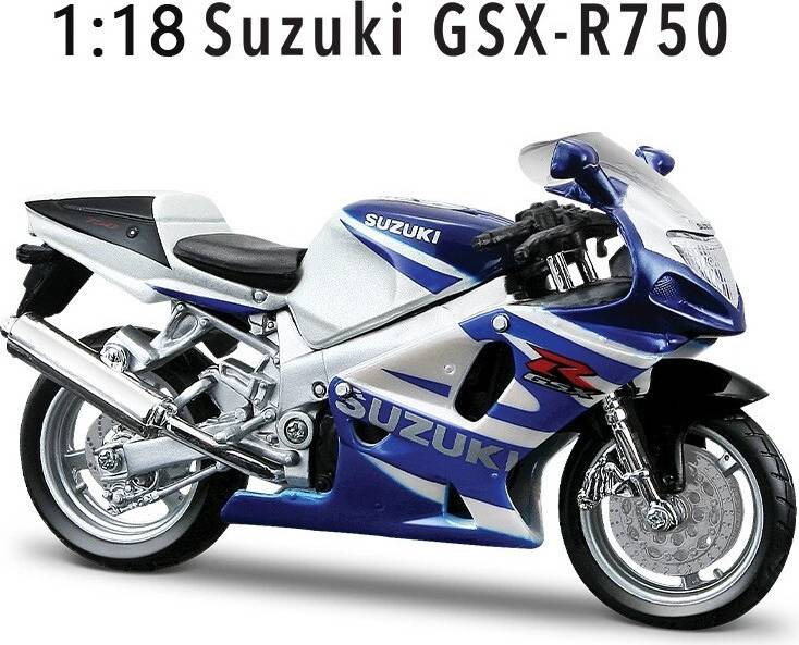 Maxpower Suzuki GSX-R750 Diecast Model Motorcycle