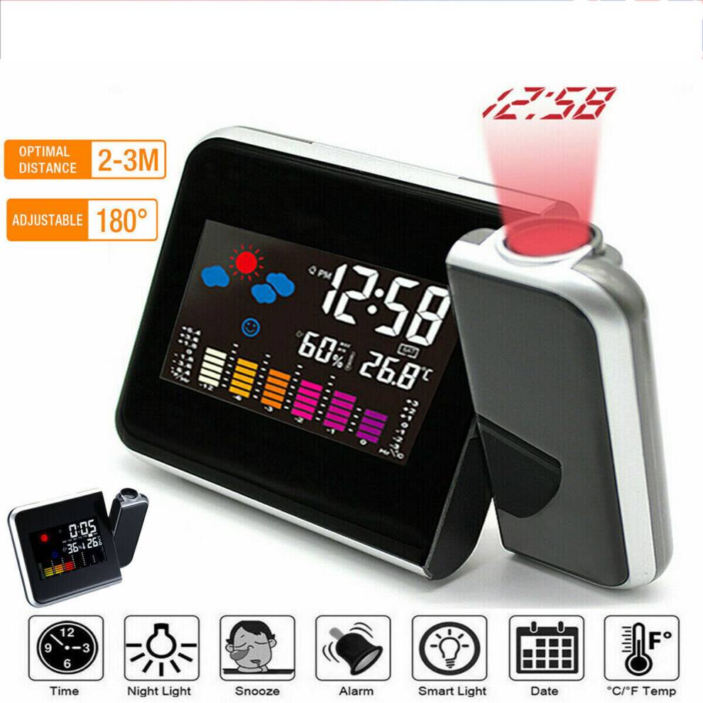 Bedee LED Digital Projector Clock