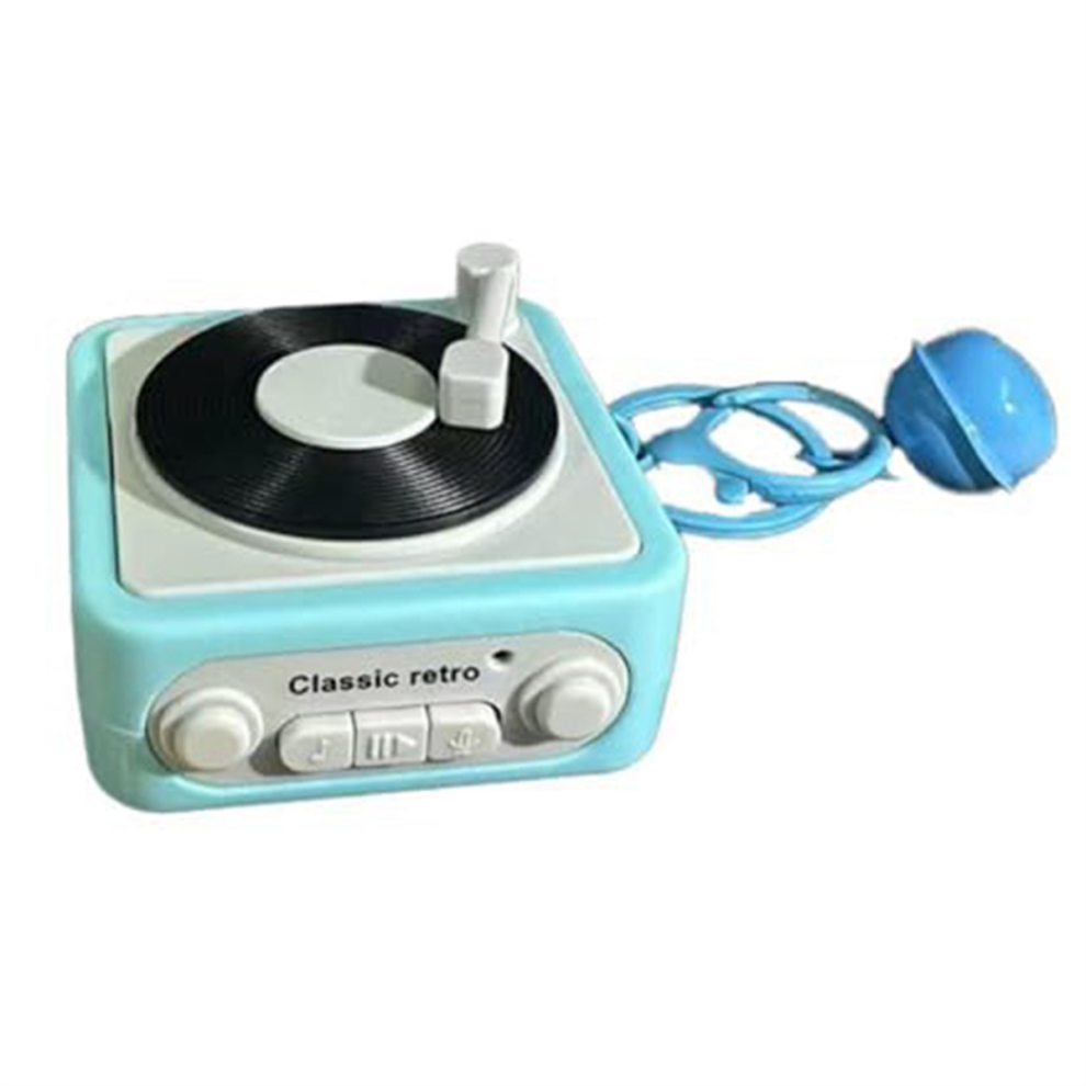 Melitt Mini Retro Tape Recorder Keychain - Blue