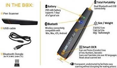 Scanmarker Air Penna Scanner Multilingue