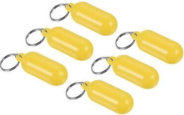 Uxcell Floating Keychain Marine Sailing Key Chain - Yellow