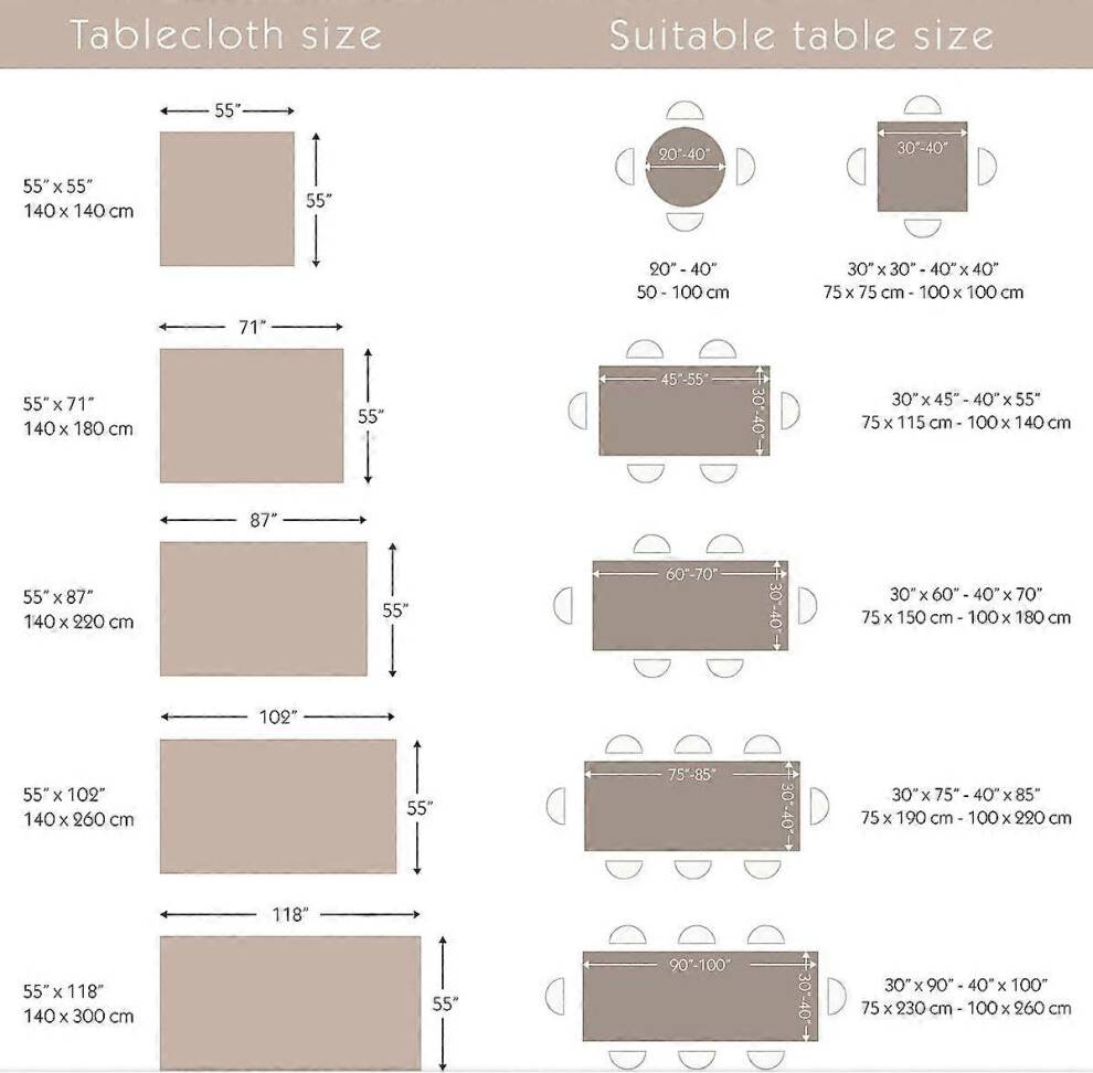 Konhill Rectangular Anti Stain One Size Tablecloth