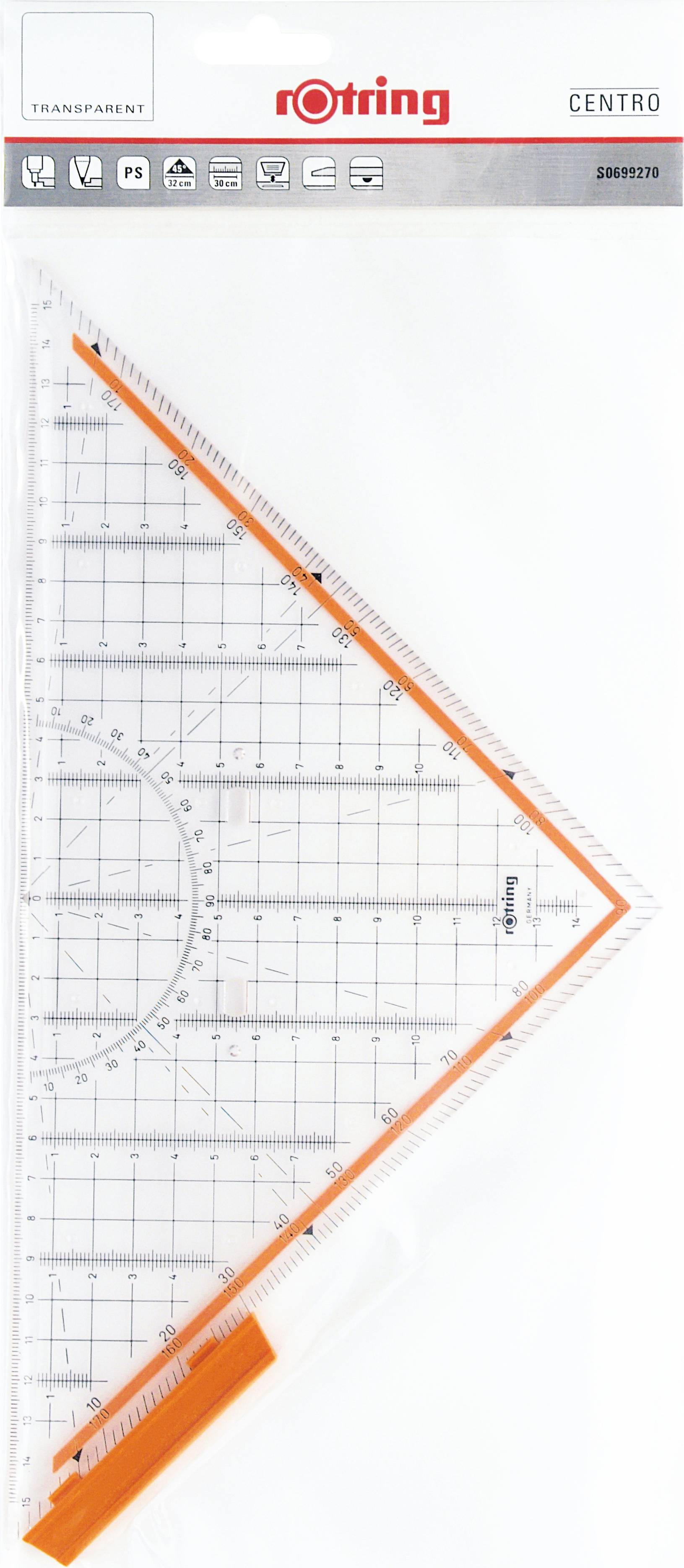 Rotring Centro Professional Set Square 32cm