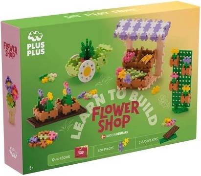 Plus Plus Learn To Build Flower Shop 600 Pieces