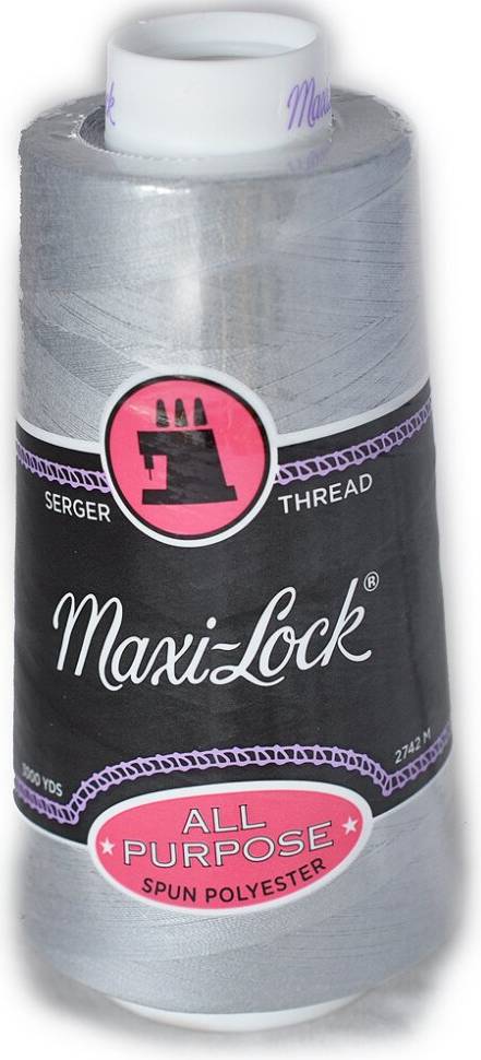 Maxi All Purpose Thread Light Grey Cone