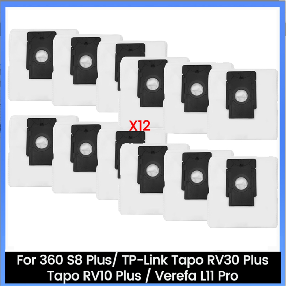 Saudism 12pcs Dust Bags for 360 S8 Plus RV30 Plus RV10 Plus