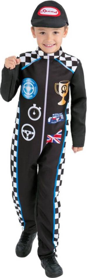 Smiffys Childrens Kids Racing Driver Costume Set