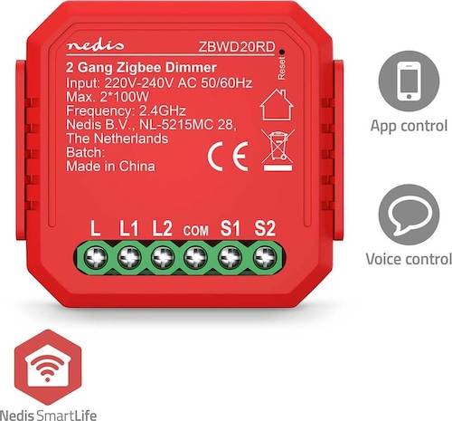 Nedis SmartLife Built-in Module Double Triac Dimmer