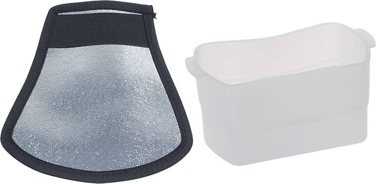 Flash Diffuser Softbox Silver White Reflector 1 pcs