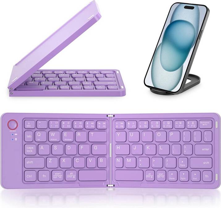 Tlily Mini Foldable Bluetooth Wireless Keyboard