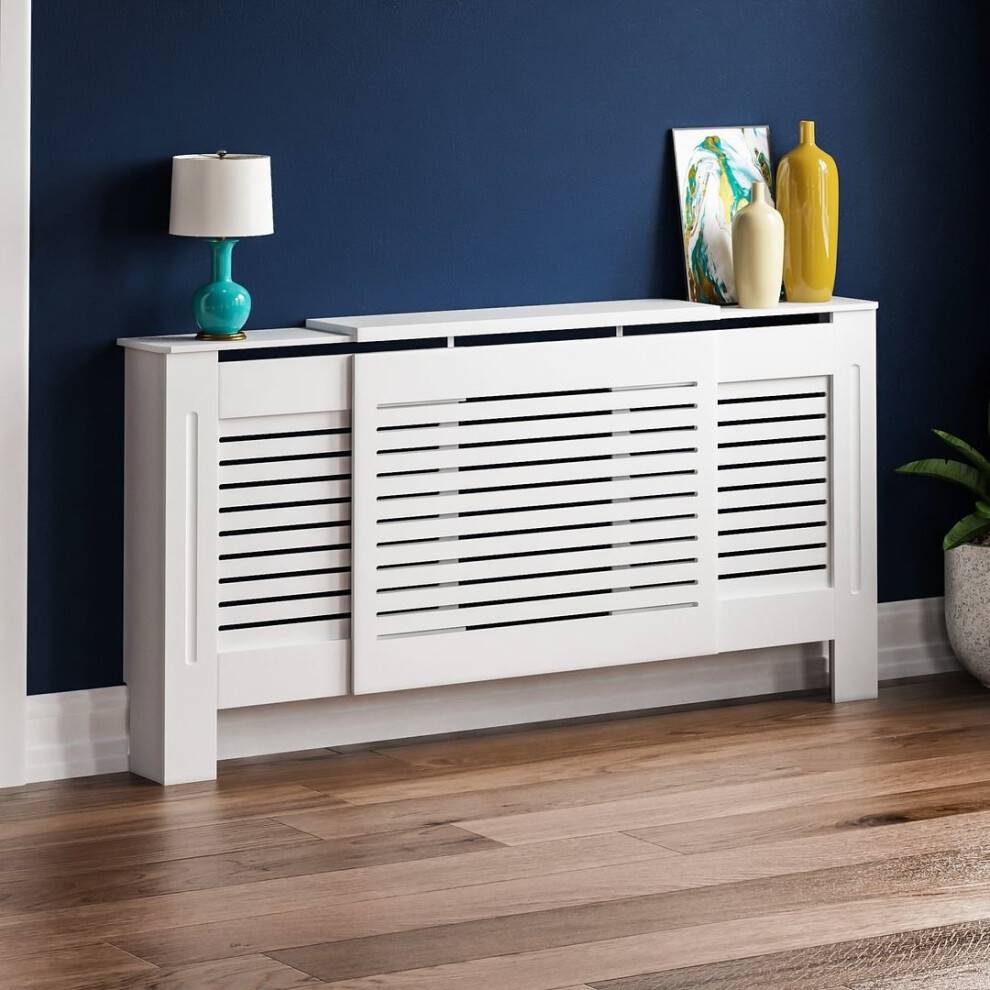 Home Discount Milton Radiator Cover Heating Guard Cabinet Slats