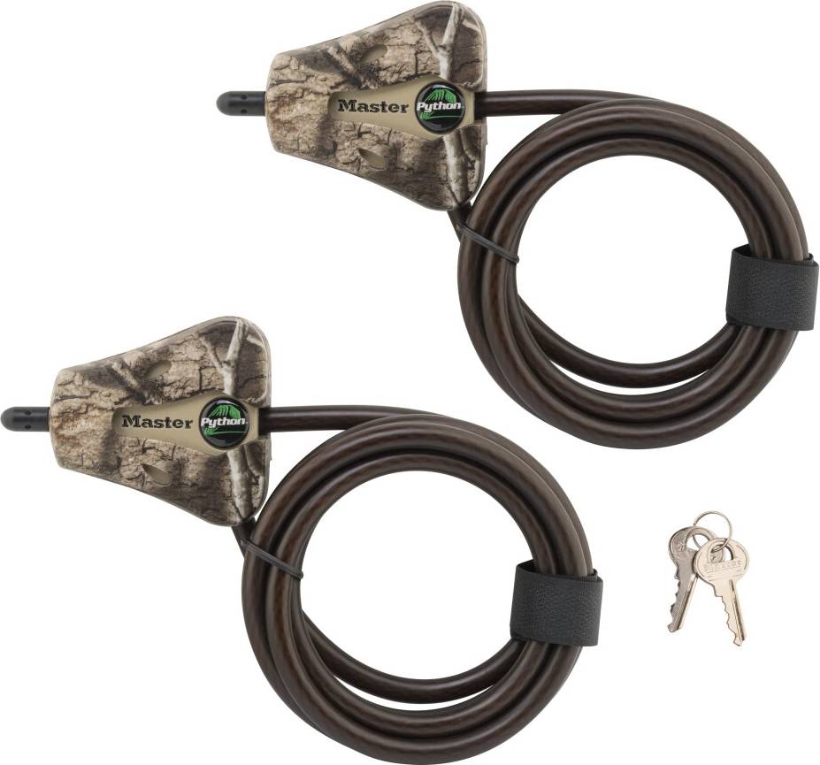 Master Lock Kabel Lås Python Justerbar Nøglet 2 Pack