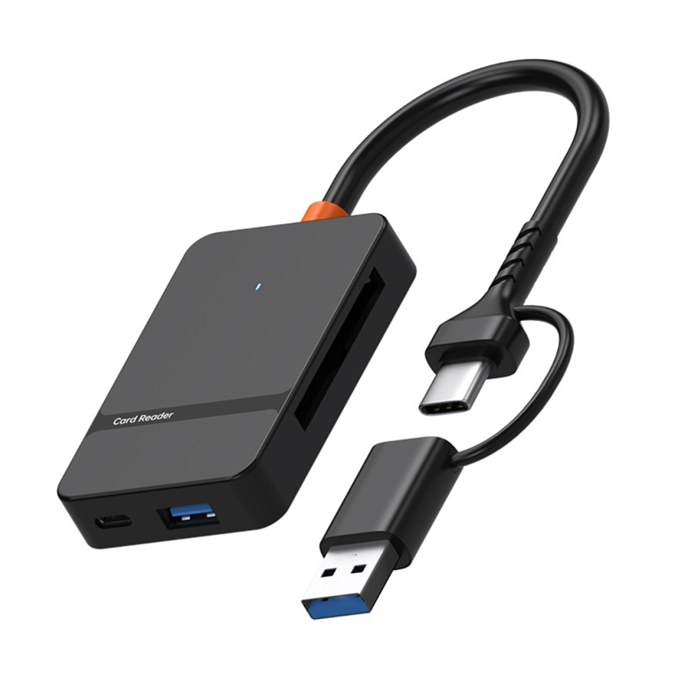 Tauoh USB 3.0 Card Reader SD Micro-SD TF MS Compact Flash Card Adapter