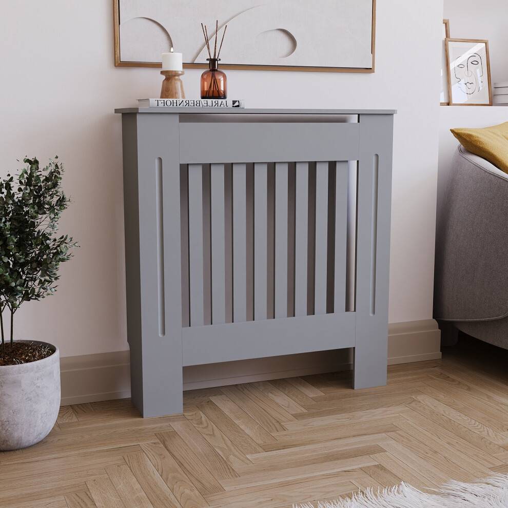 Vida Designs Chelsea Radiator Cover Heating Guard Grey