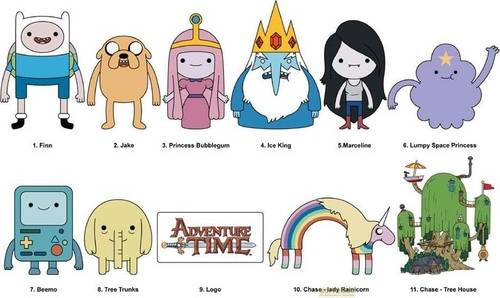 Adventure Time 3D PVC Bag Clips Series 1 Display