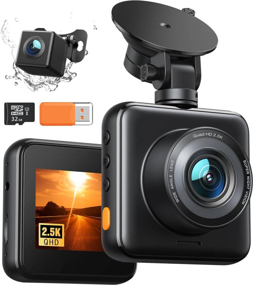 2.5K Dash Cam Front and Rear
