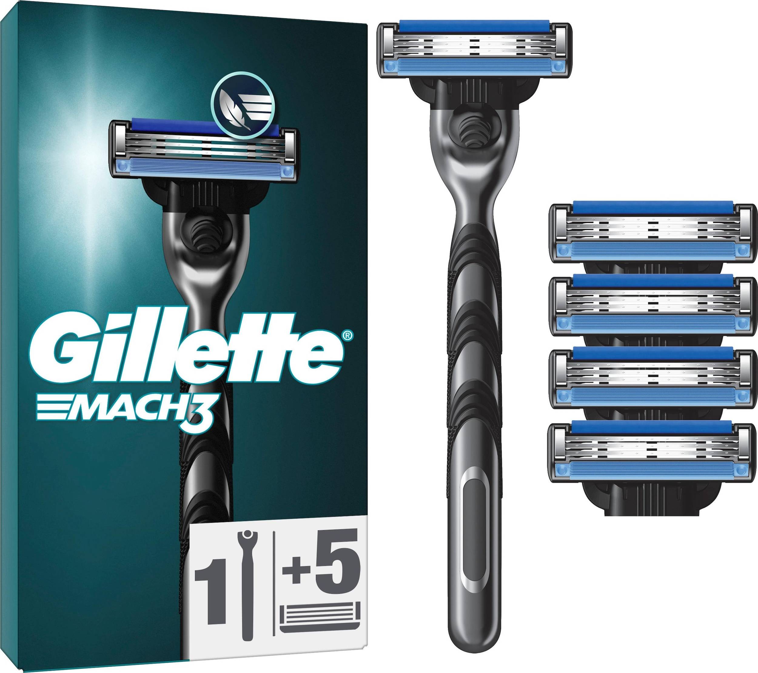 Gillette mach3 Gillette Rasoio Mach3 con 5 Lame di Ricambio