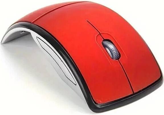 Maxpower ZD07 Red Wireless Mouse Portable Computer Foldable Mouse