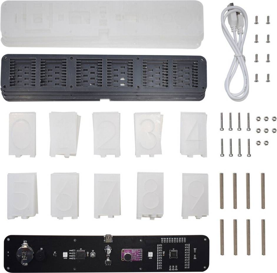Digital led clock Greenzech Digital LED Alarm Clock Kit Large Font
