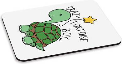 Gift Base Crazy Tortoise Boy PC Computer Mouse Mat Pad