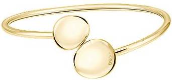 BOSS Gold Tone Bangle With Pebble Style Nuggets