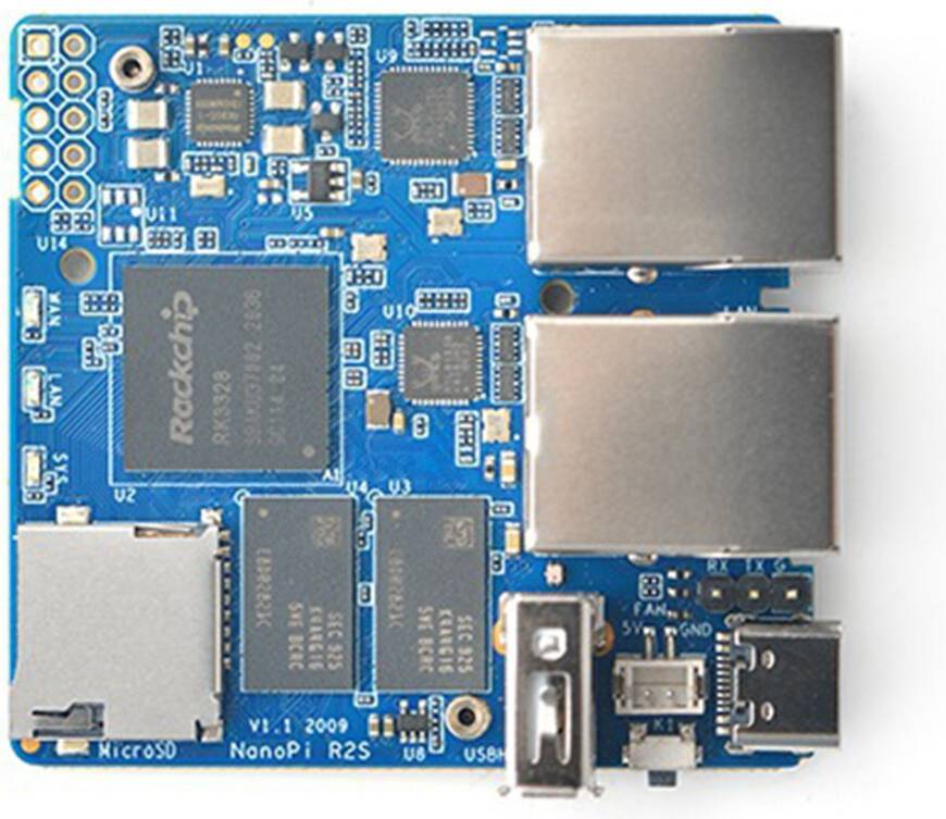Spactz LLhappy For NanoPi R2S Mini Router RK3328