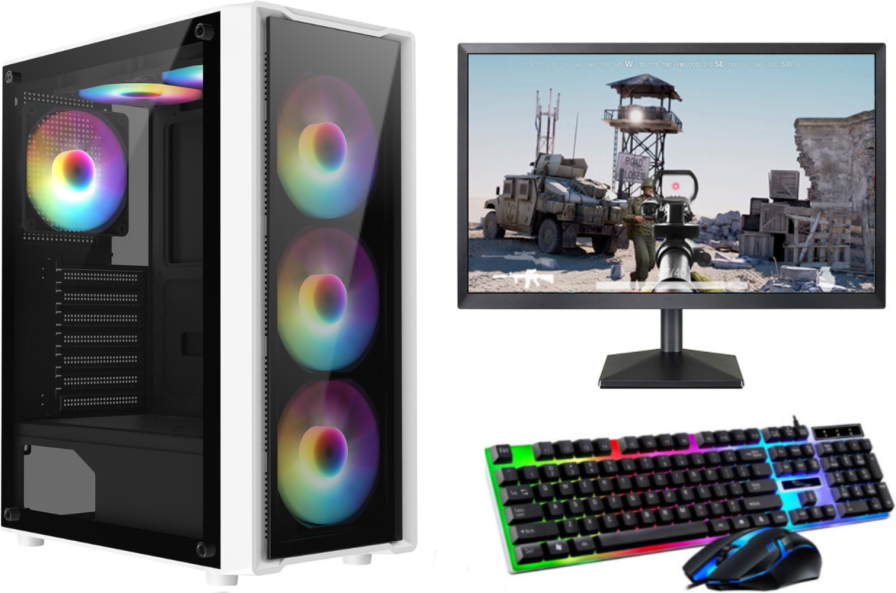 FCS Gaming PC Bundle With Intel Core i5-4570 Processor & 19" Screen