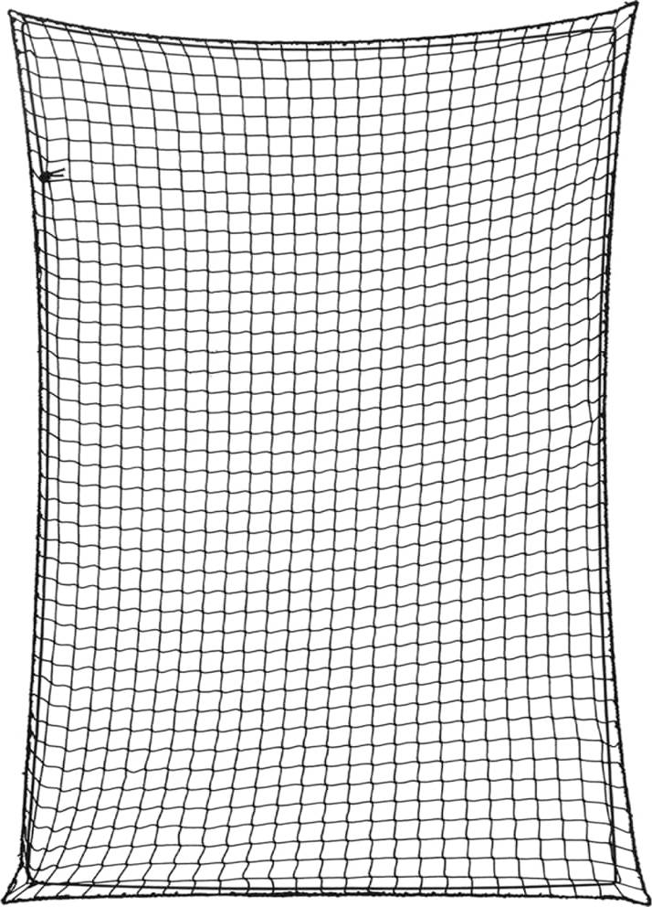 vidaXL Trailer Net with Elastic Rope Cargo