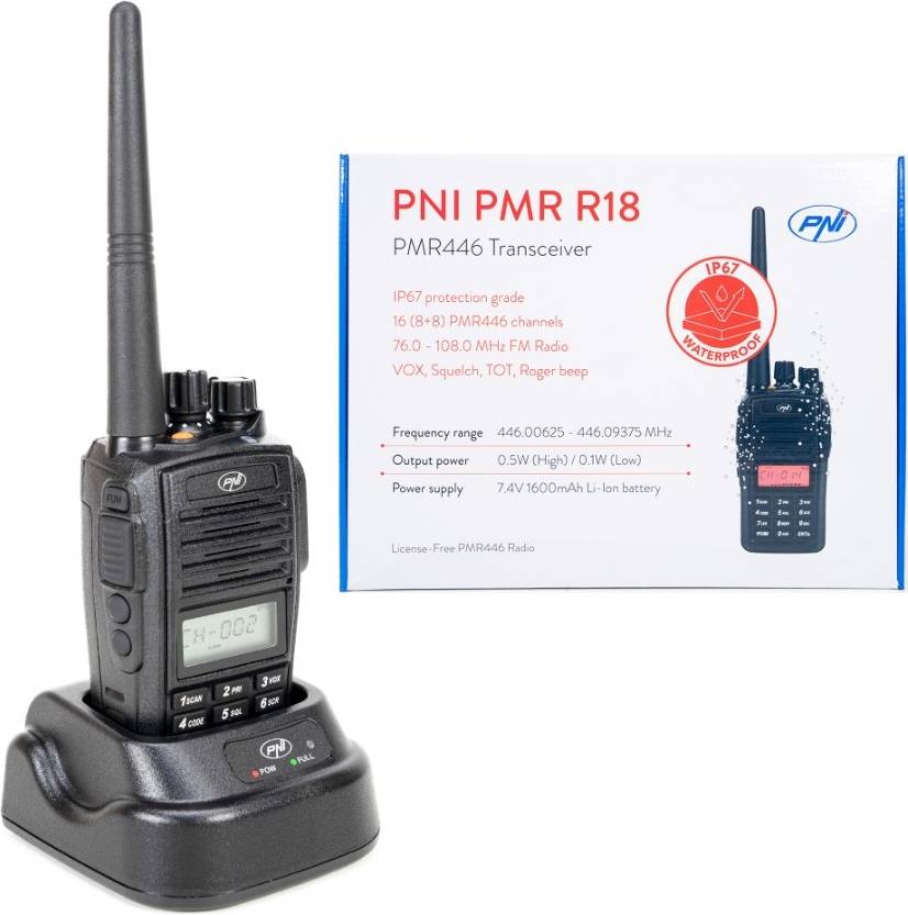 Walkie talkie cb PNI Pmr R18 Bærbar Cb-Radiostation
