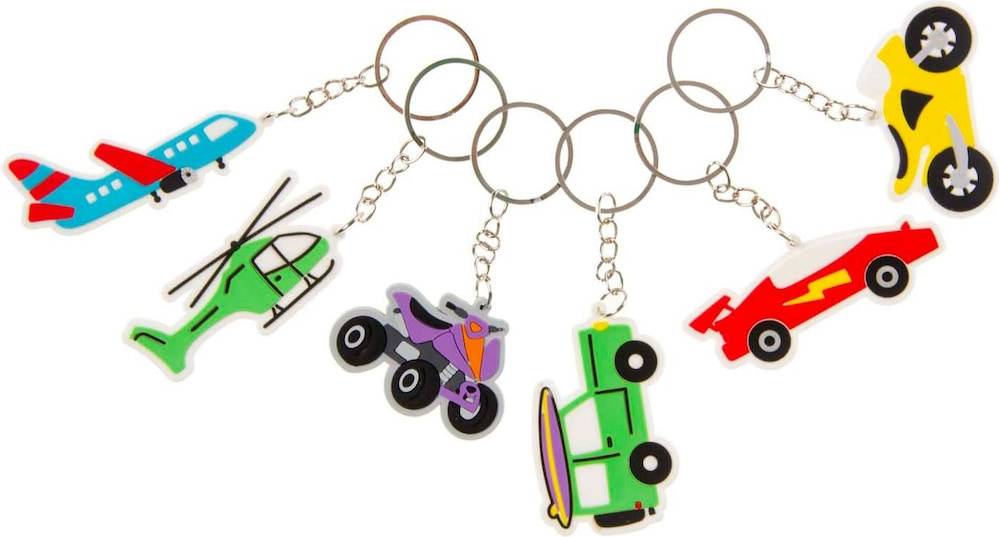 Single Vehicle Design Keychain Keys Backpack Rear-View Mirror