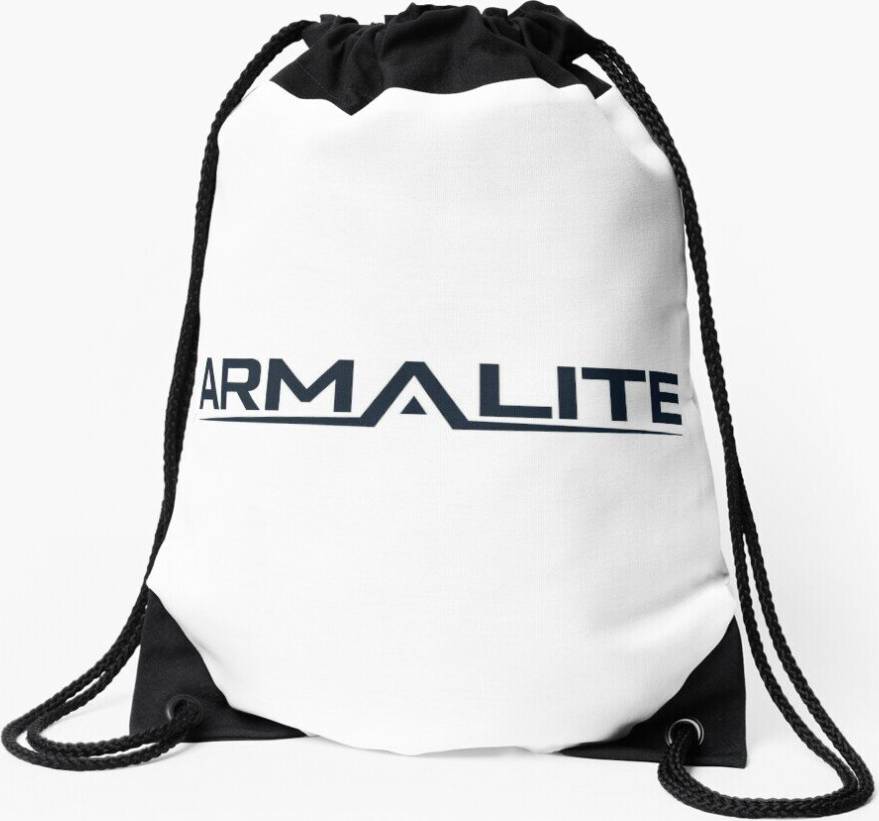 Famgem Drawstring Bag Arm a Lite Rifle Gun Sport Gym Shoe Backpack