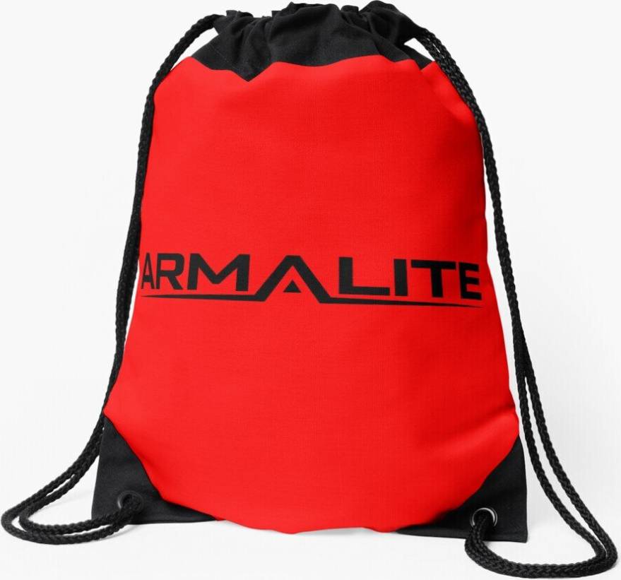 Famgem Drawstring Bag Arm a Lite Rifle Gun Sport Gym Shoe Backpack