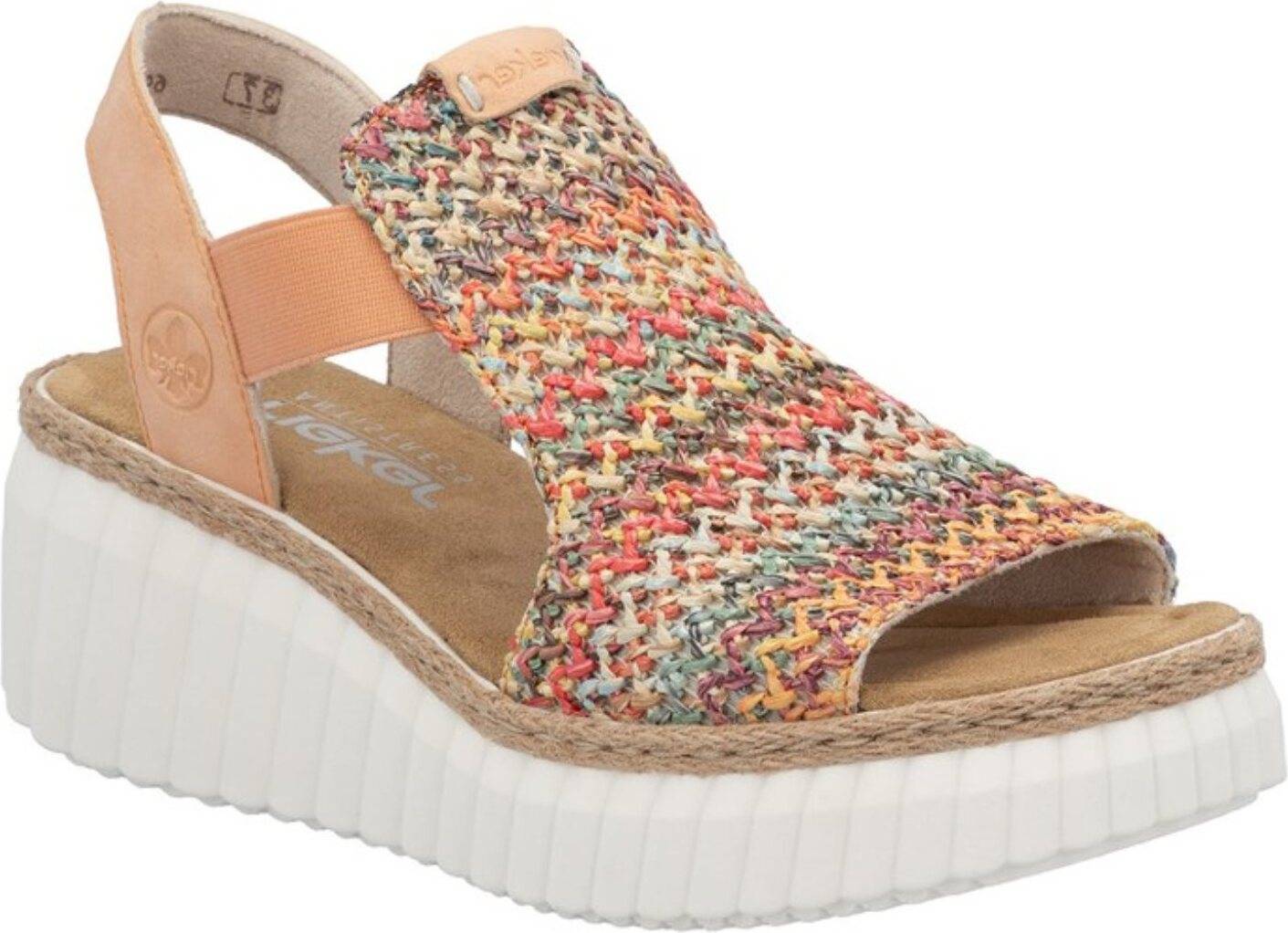 Rieker Ladies Sandals Multi Patterned - Multi/Patterned