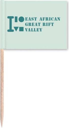 East African Great Rift Valley Toothpick Flags Marker Topper