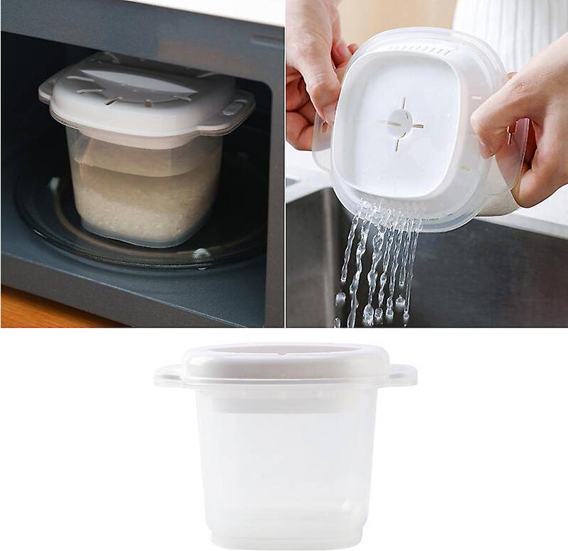 Kikidex Oven Rice Cooker Multifunctional Steamer Soup Cooking Bento Lunch Box Microwave Kitchenware