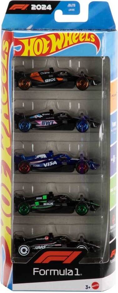 Hot Wheels Formula 1 Racer Team Legetøjsbiler Set 5