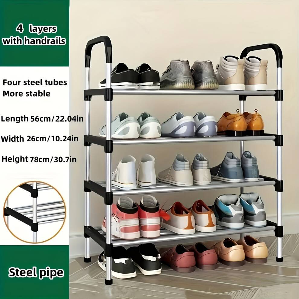 Multi rack Sturdy Multi-Tier Metal 1pc Shoe Rack